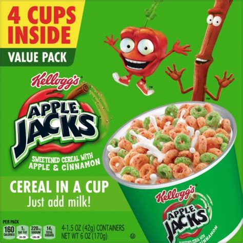 Kellogg's® Apple Jacks Cereal Cups, 4 ct / 1.5 oz - Kroger