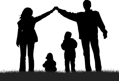 8 Family Silhouette Vector Images - Family Symbol, Family Silhouette ...