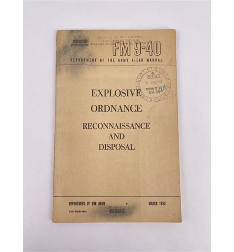 Bid Now: EXPLOSIVE ORDNANCE RECONNAISSANCE AND DISPOSAL - January 5, 0123 9:00 AM MST