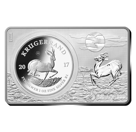 3 oz. Pure Silver Coin and Bar Set – 50th Anniversary of the Krugerrand - Mintage: 5,000 (2017 ...