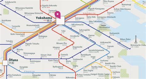 Yokohama Rail Map - City train route map, your offline travel guide