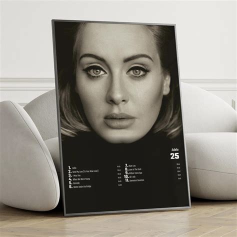 Adele 25 Album Cover Poster Wall Art Adele 25 - Etsy