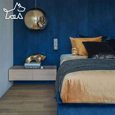 How to Decorate a Bedroom with a Blue Carpet - 10 Room Ideas - Bark and ...