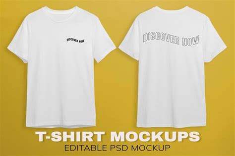 Freepik – White t-shirts mockup design Free Psd [PSD] – Pikdone