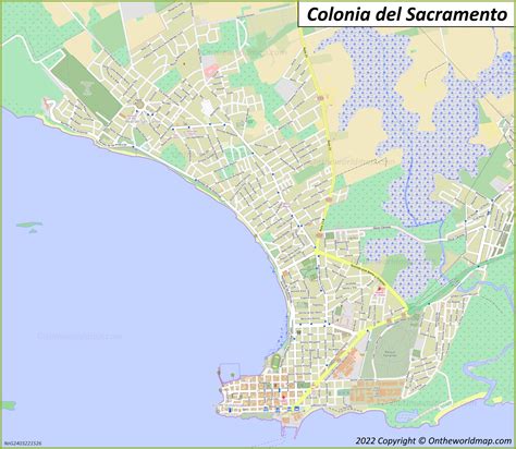 Colonia del Sacramento Map | Uruguay | Detailed Maps of Colonia del Sacramento