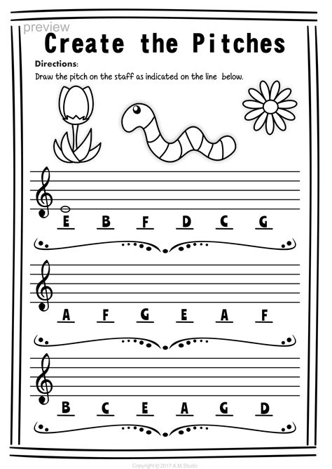 Bass Clef Note Names Worksheet | Bass Clef Notes