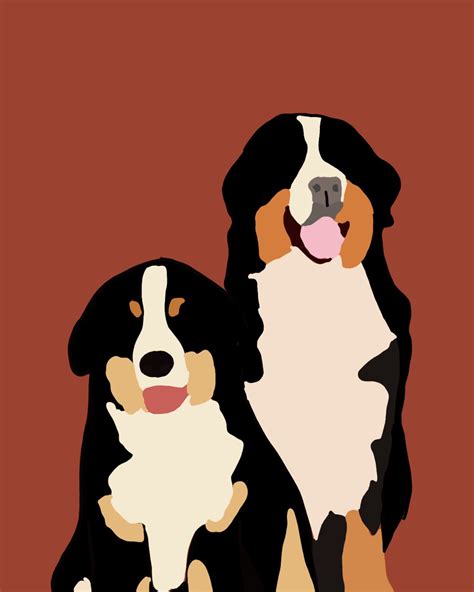 Dogs digital art | Animal paintings, Graphic illustration, Art