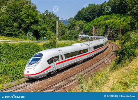 ICE 3 High-speed Train of Deutsche Bahn on Geislinger Steige Near ...