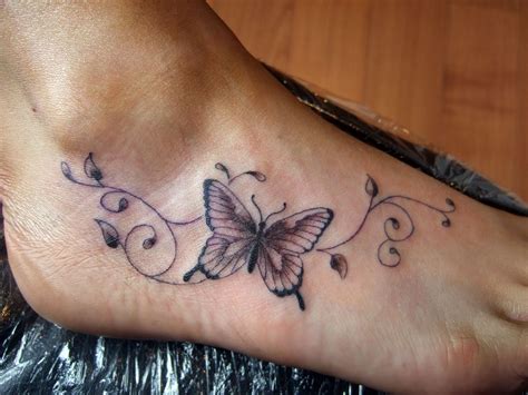 Foot Butterfly Tattoo - Unique Butterfly Tattoos - Butterfly Tattoos ...