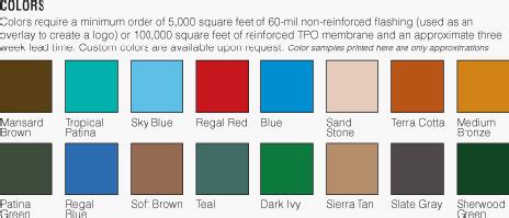 Carlisle Tpo Roofing Colors - 12.300 About Roof