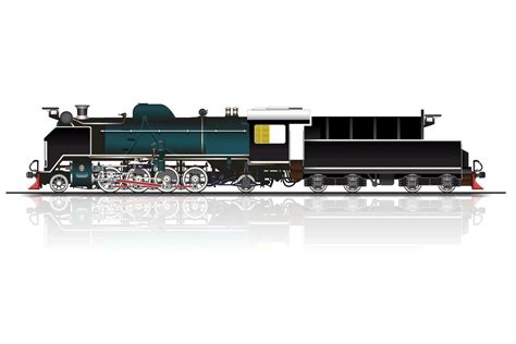 Steam Locomotive Railroad 29311934 Vector Art at Vecteezy