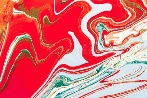 Liquid Marbling Acrylic Paint Background. Fluid Painting Abstrac Stock ...