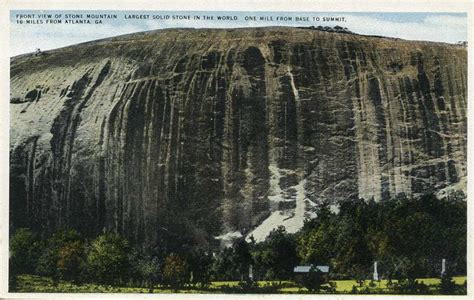 Carving Stone Mountain | Postcard History