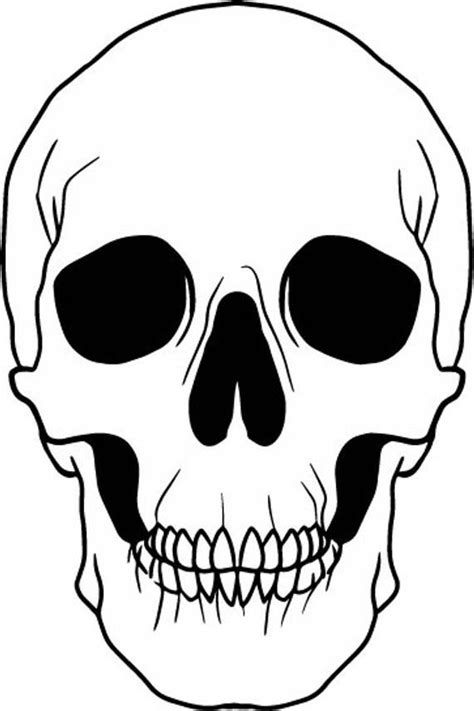 White Skull Svg File, Skeleton Face Svg, Gothic Skull, Black and White Skull Head, Instant ...