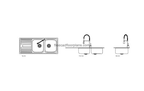 Kitchen Sink - Free Cad Floor Plans