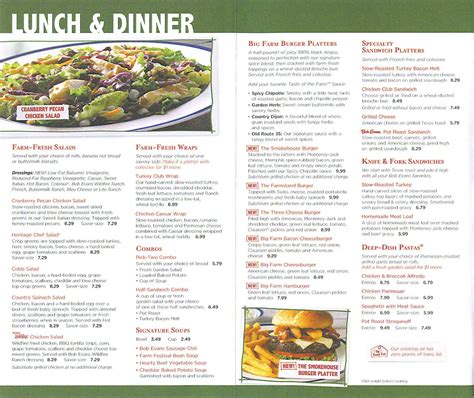 Bob Evans Printable Menu | Francesco Printable