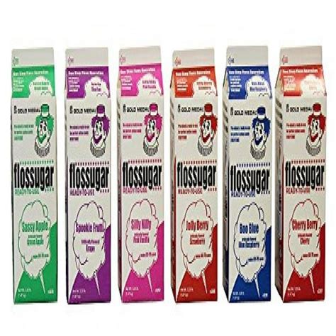 Cotton Candy Sugar Floss Mix Flavors, Case of 6-1/2 Gallon Cartons - Walmart.com - Walmart.com