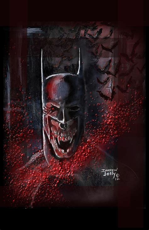 Vampire Batman Painting by Darren Jolly - Fine Art America