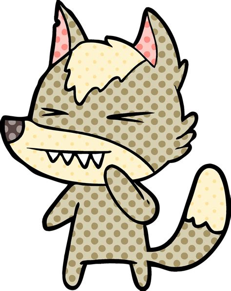 angry wolf cartoon 12417106 Vector Art at Vecteezy