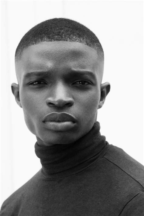 Natural light fashion portrait of new face, Nigerian dark skin male model Teni Daniel by Daniel ...