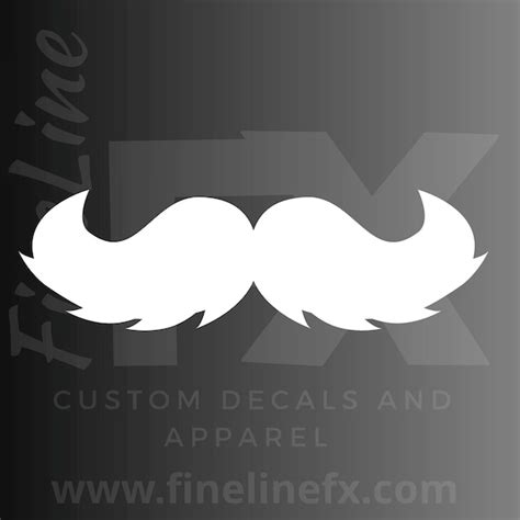 Mustache Decal - Etsy