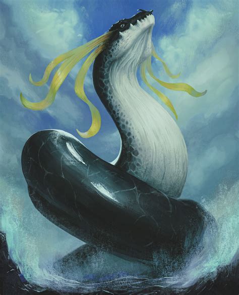 Sea Serpent by Steven Moreno : r/ImaginaryLeviathans