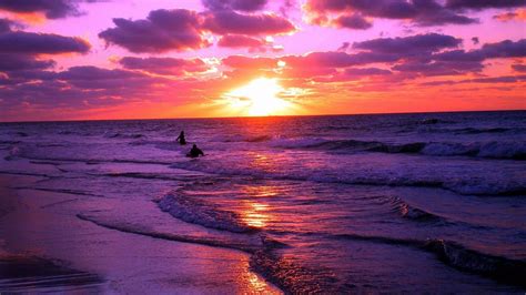 Beach Sunset HD Wallpapers - Top Free Beach Sunset HD Backgrounds - WallpaperAccess