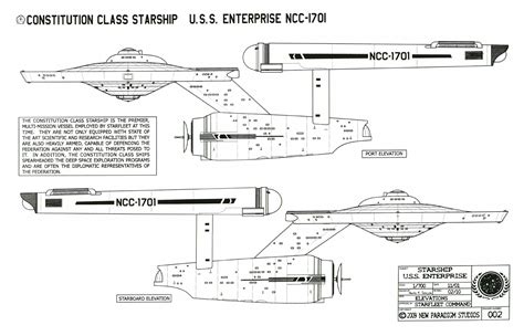 The Dork Review: Rob's Room: Enterprise NCC-1701 Cross Sections & Schematics