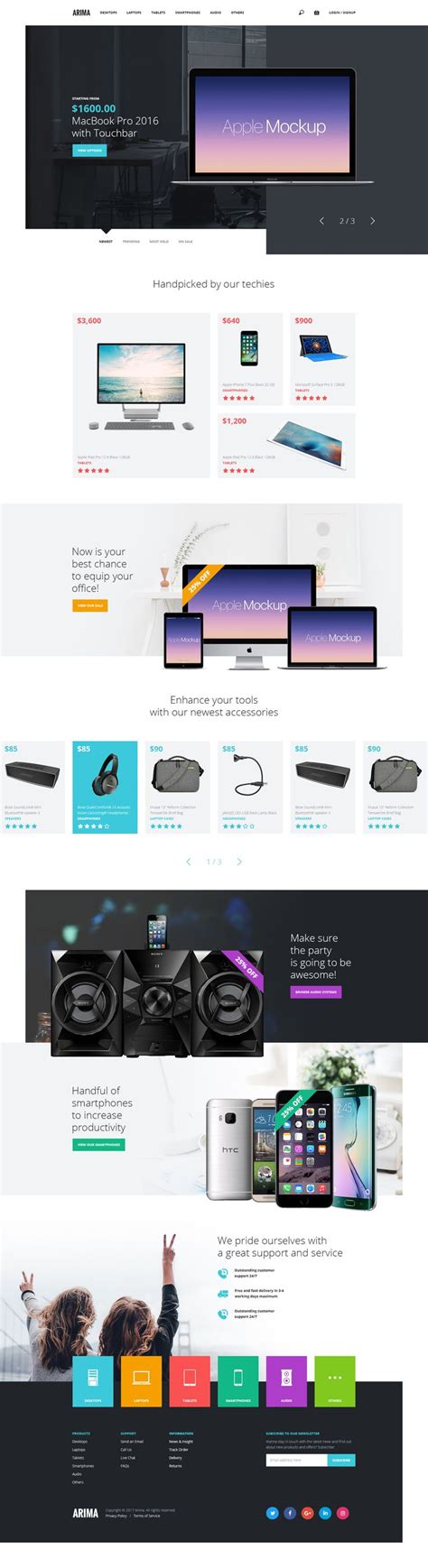 Ecommerce Landing Page | Web design, Landing page, Layout design