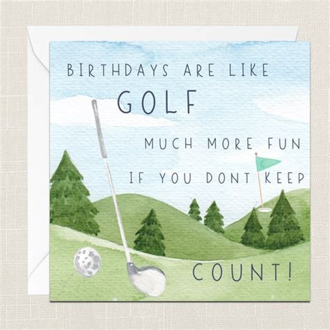 Funny Dad Golf Birthday Card - Etsy