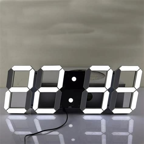 Aliexpress.com : Buy Creative Remote Control Large LED Digital Wall Clock Modern Design Home ...