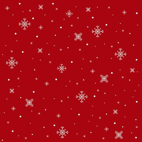 Premium Vector | Snowflake pattern on red background