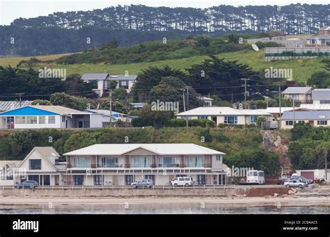 Waterfront of settlement Waitangi on the Chatham Islands, New Zealand, Chatham Islands, Waitangi ...