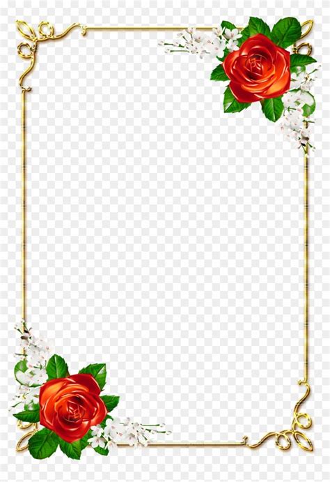 Floral Border Designs for Paper