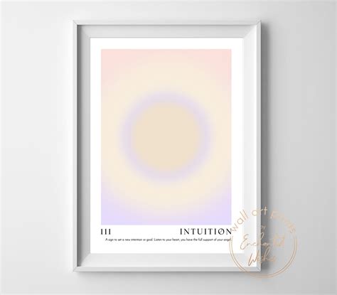 Angel Number 111 Printable Print - Pastel Gradient Wall Art