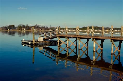 Lake house dock stock photo. Image of lake, water, shore - 49426840