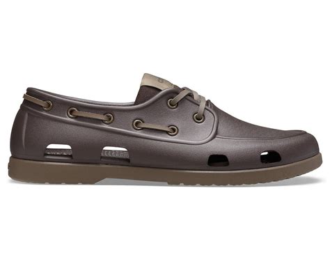 Crocs Swiftwater Deck Clog Boat Shoes Khaki Stucco | World of Clogs