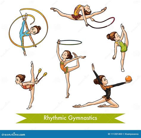 Rhythmic Gymnastics Exercises Royalty-Free Stock Photo | CartoonDealer.com #7310661