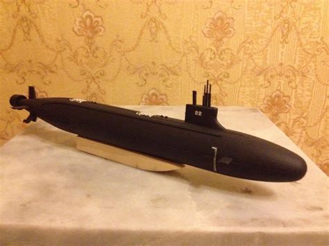 1:350 USS Seawolf class submarine complete model