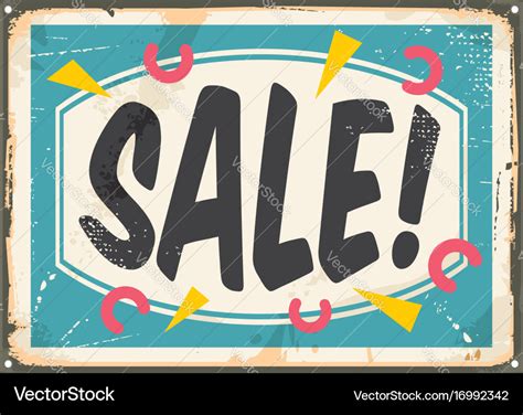 Sale sign template Royalty Free Vector Image - VectorStock