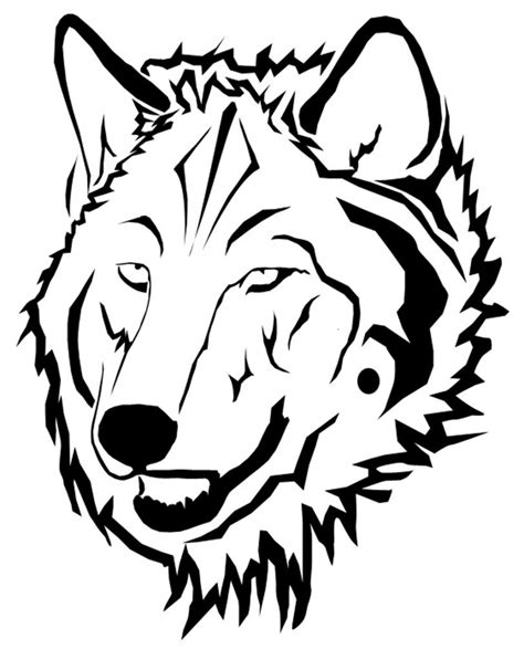 Wolf Head Outline | Free download on ClipArtMag