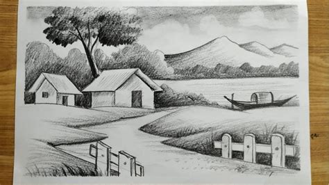 Easy Pencil Drawing Of Landscapes