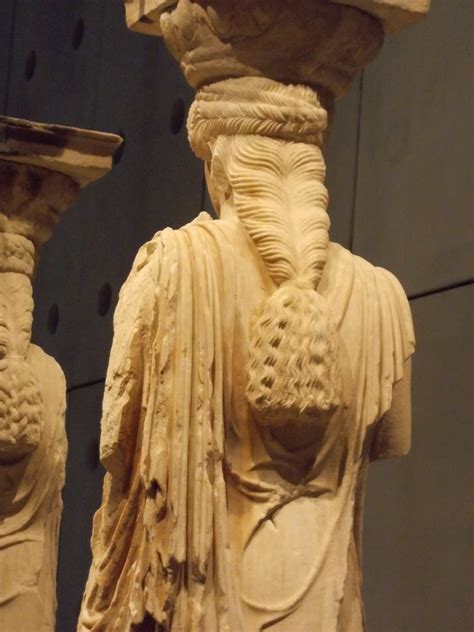 Elaborate hair dressing of Artemis Karyatid. | Ancient greek sculpture, Ancient greece, Greek ...