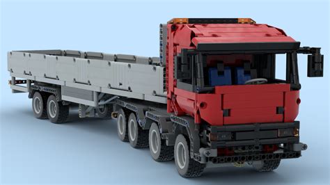 LEGO MOC Lego technic Truck 8х4х4 (D12) with trailer by Gear mast | Rebrickable - Build with LEGO