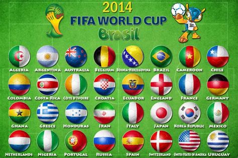 Countries participating World Cup in Brazil 2014 wallpapers and images ...