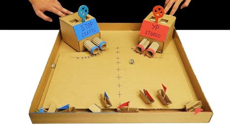 How To Make Warship Battle Marble Board Game from Cardboard - YouTube ...