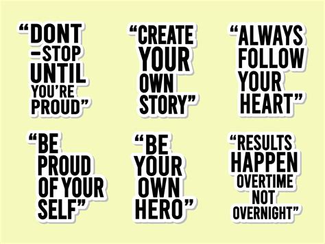 motivational quote stickers bundle 9997428 Vector Art at Vecteezy