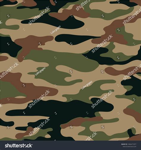 Military Camouflage Pattern Army Uniforms Stock Vector (Royalty Free ...