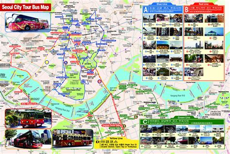 Map of Seoul Bus Tour: hop on hop off Bus Tours and Big Bus of Seoul