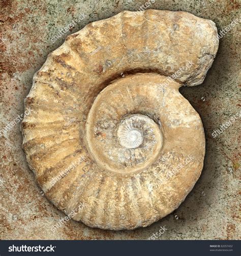 Fossil Spiral Snail Stone Real Ancient Stock Photo 82057432 | Shutterstock